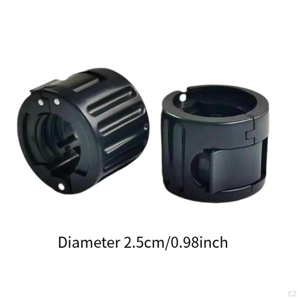 2x Gewichtstangenklemmen Klemmen Einfach zu bedienen Rutschfest Tragbar Verriegelnd Spin Lock Hantel