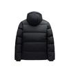 Anta Training Series Solid Color Zipper Hooded Comfortable Breathable Casual Down Jacket Men Outerwear Basic-Black 152517921R-4