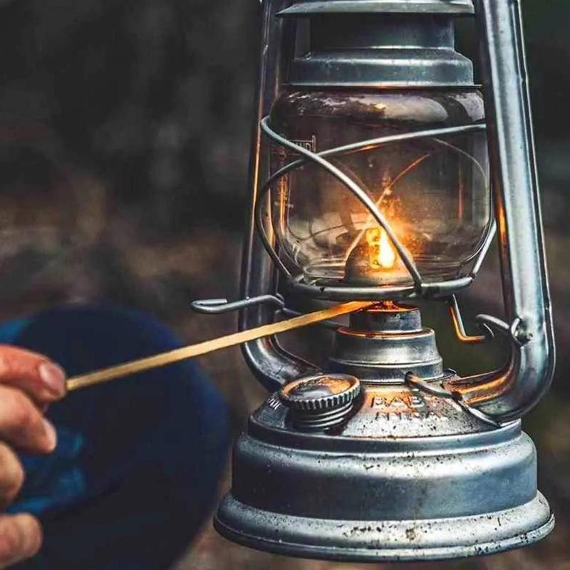1Pc 25Cm Bronze Kerosene Lamp Retro Horse Lamp Camping Lamp Outdoor Tent Lamp Emergency Camping Portable Hanging Lamp