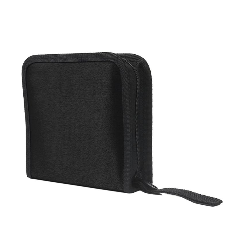 40Pcs CD DVD Discs Mercerized Fabric Handbag CD Storage Case- CD/DVD -Case Organizer DVD Booklet CD Holder чёрный
