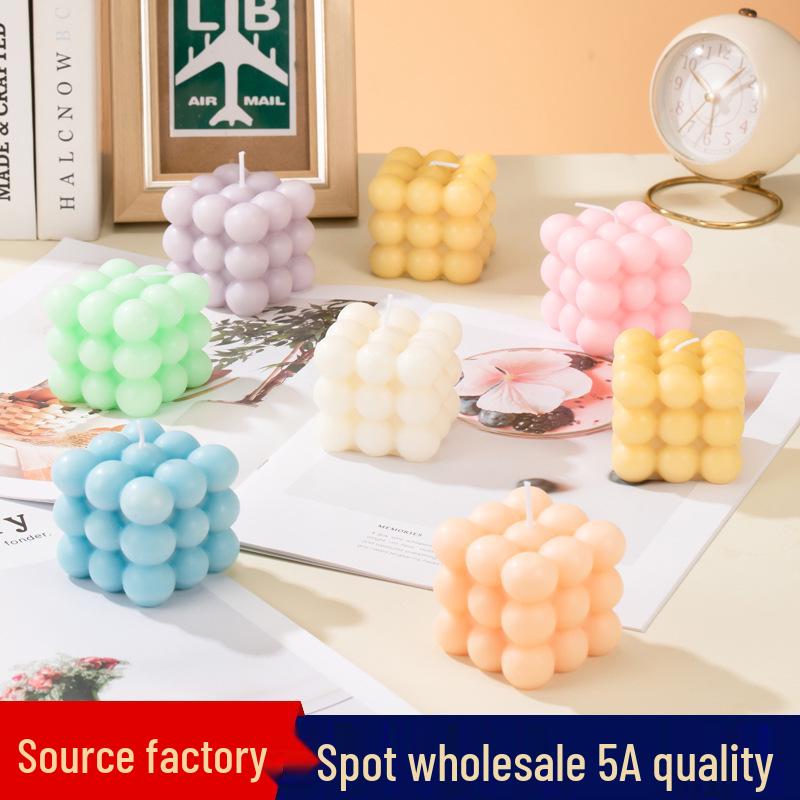 Aromatherapy Magic Cube Candle Gift Box - Handmade Soy Wax Birthday Souvenir for Her