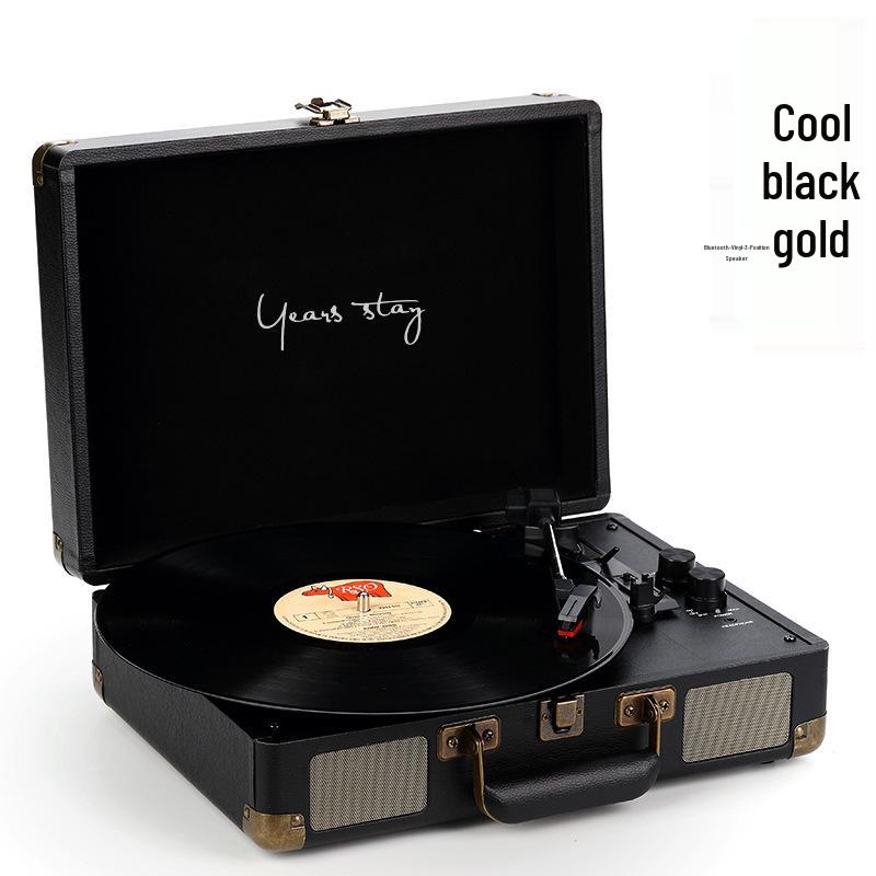 Portable Retro Bluetooth Vinyl Turntable and Multifunctional Speaker