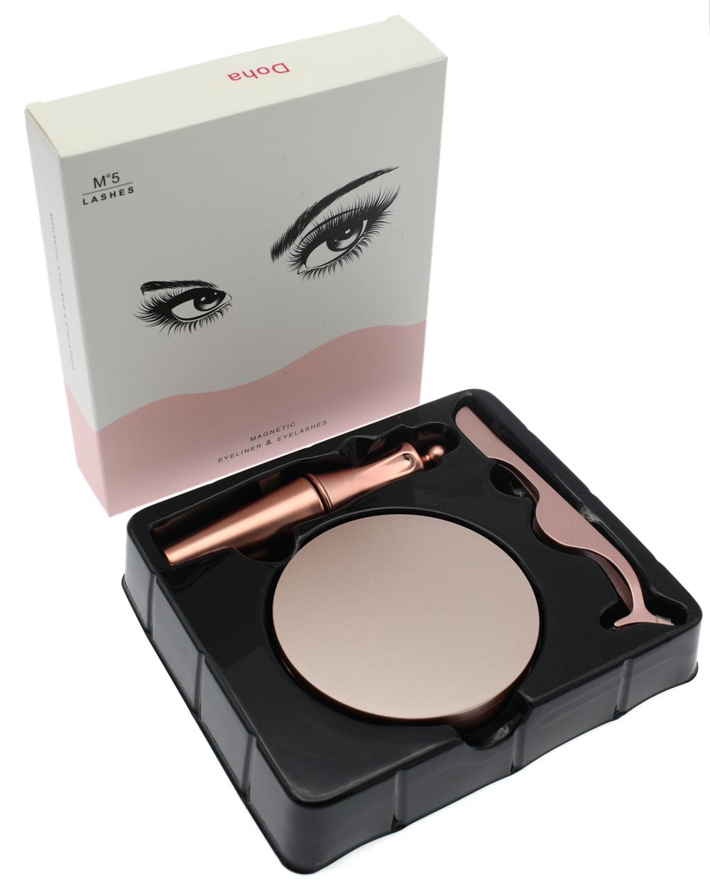 2024 New 1 Set Magnetic False Eyelashes Waterproof pink Magnetic Eyeliner Private Label Magnetic Liner and Lash Set Two Magnet Magnetic Eyeliner Kit -1 pair алмаз