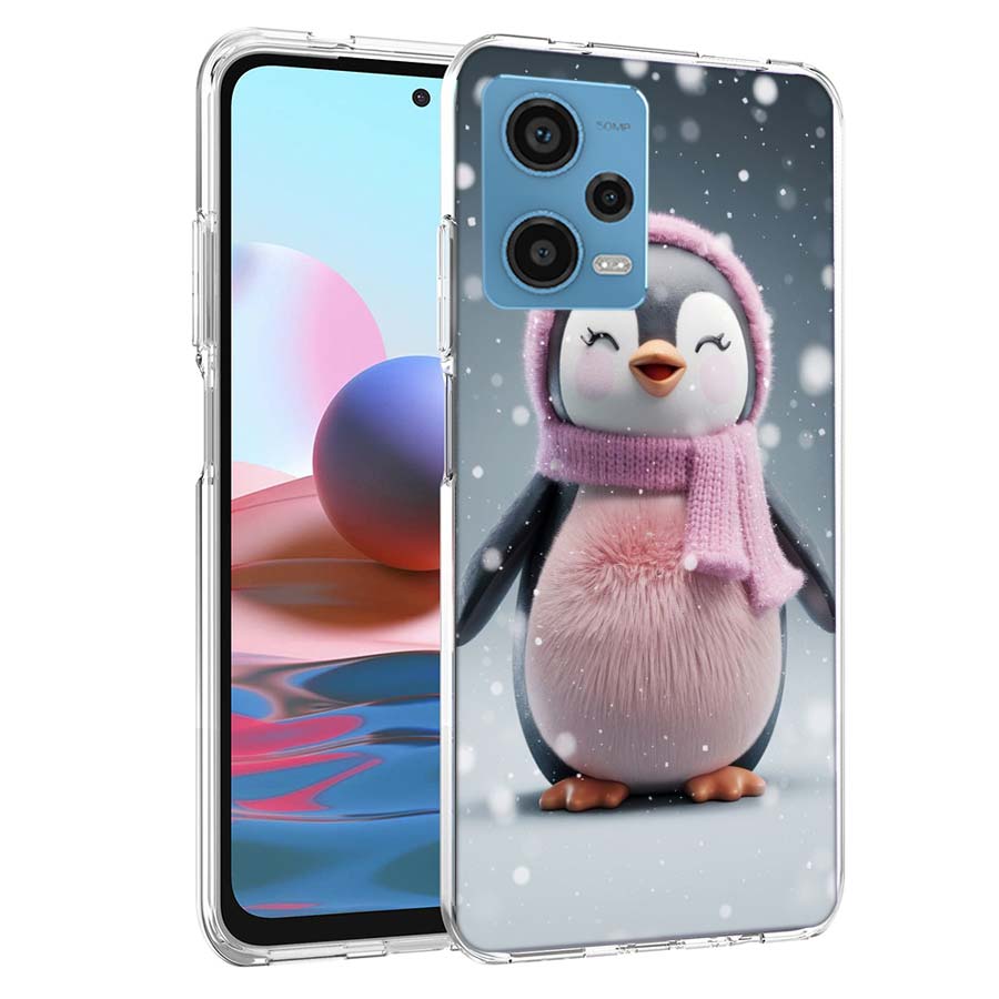 Süße kleine Pinguin Handyhülle Für Redmi Note 13 12 14 15 Pro Plus 13R 11 11T 11E 11S 10 Pro 10S 9 9S Hülle Handy Klar TPU Capa