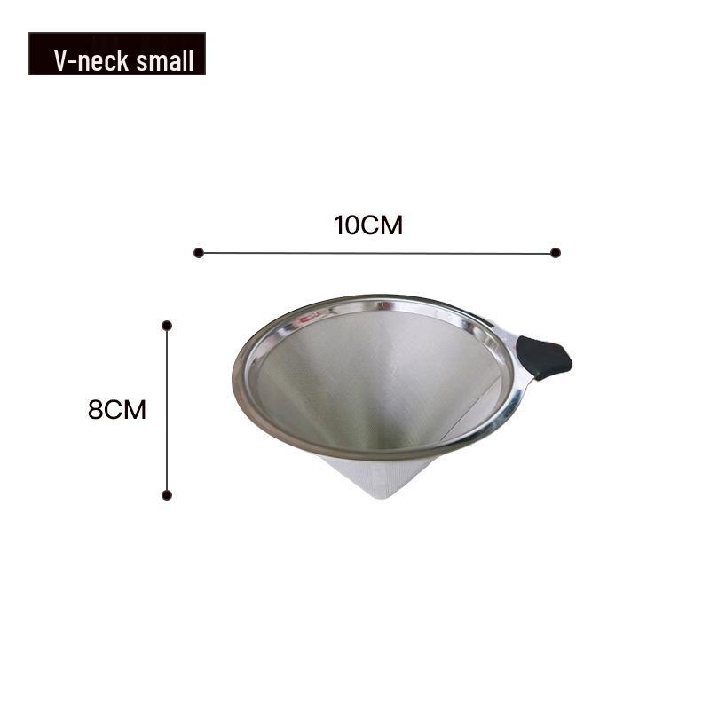 Doppellagiger Edelstahl-Pour-Over-Kaffeefilter-Trichter - Papierlos, zum Tropfen