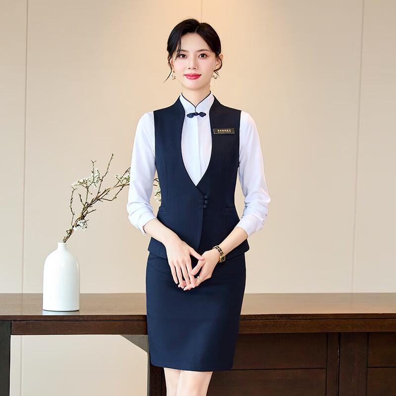 Trueman Women's Navy Blue Professional Apparel