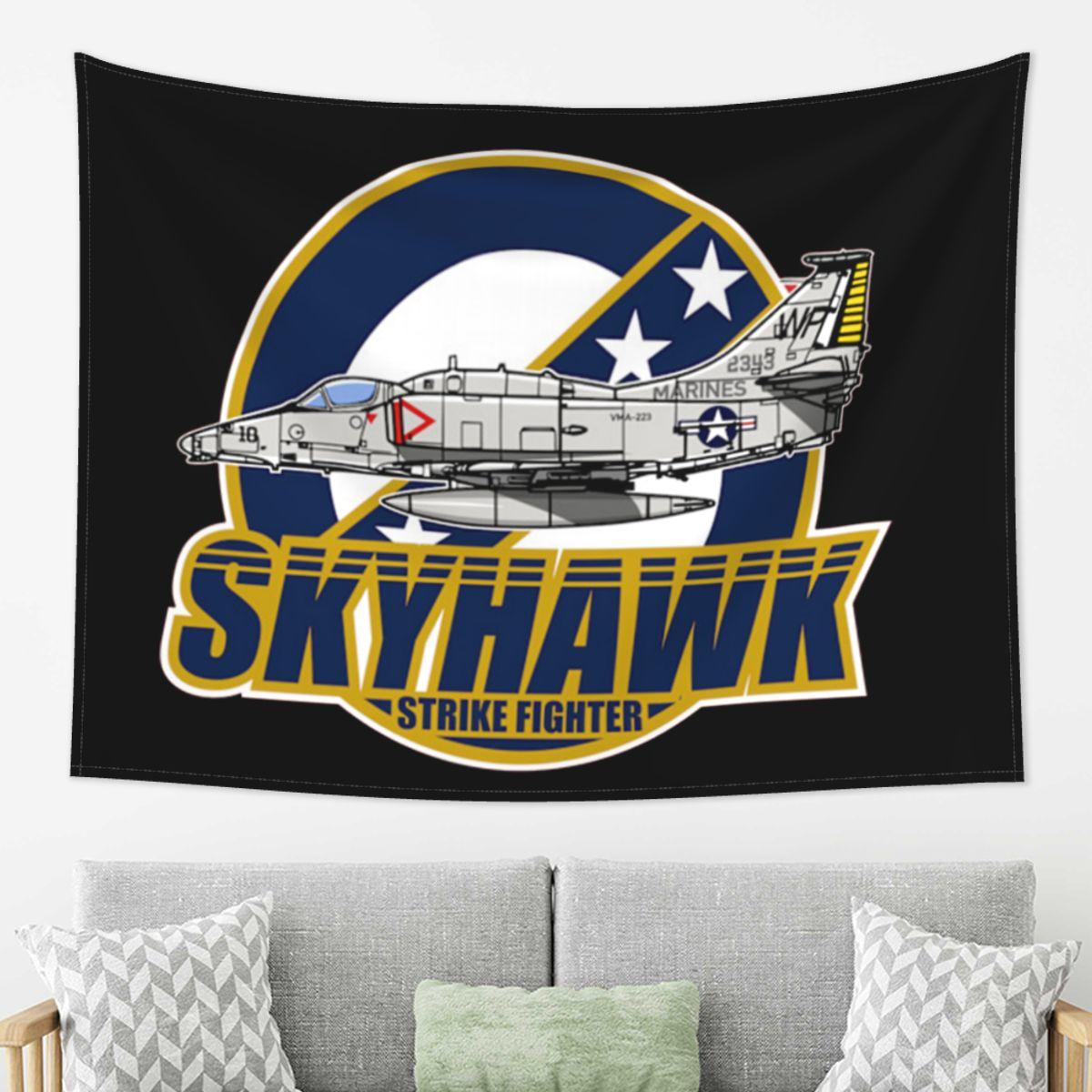 

VMA223 A4 Skyhawk Tapestry Wall Hanging Aesthetic Home Decoration Tapestries for Dorm Room 74x94cm(29x37in)