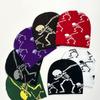 Gothic Skeleton Beanie Hat for Women Men Comfortable Knit Hat Pullover Cap Boy Winter Autumn Skull Cap Fashion Headdress