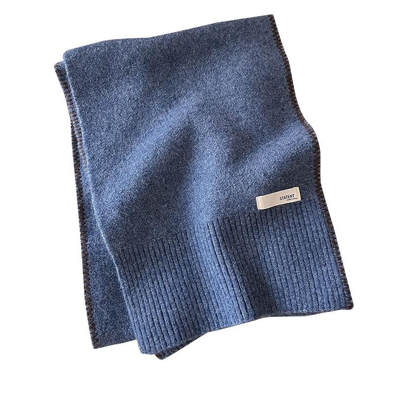 A Simple and Elegant Iins Style Knitted Lockstitch Scarf for Women A Versatile and Warm Scarf for Autumn and Winter