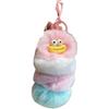 Korean Faux Otter Fur Caterpillar Bag Charm Keyring Doll
