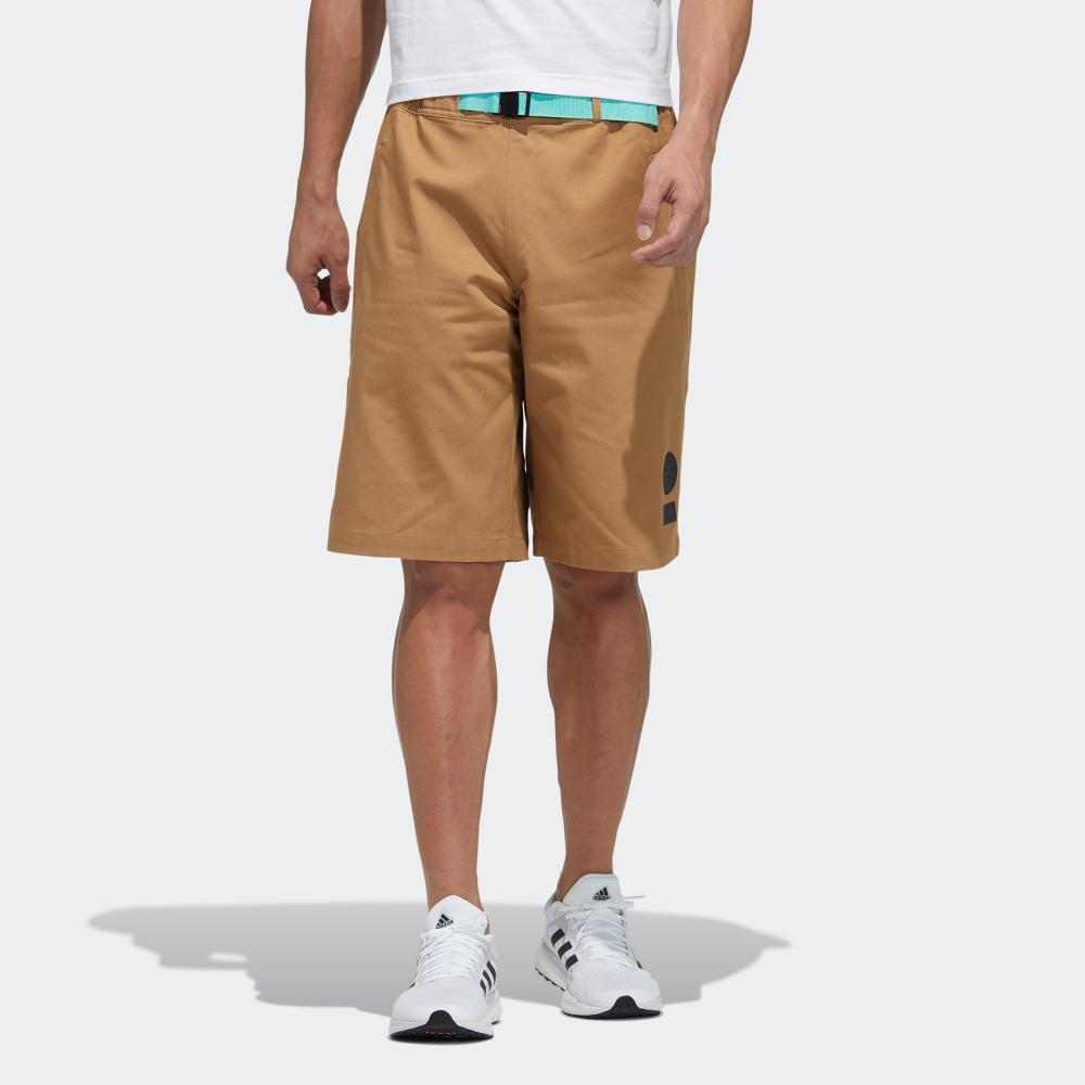 adidas Outdoor Sport Badge Contrast Waistband Shorts Men Bottoms Cardboard-Yellow GP0838