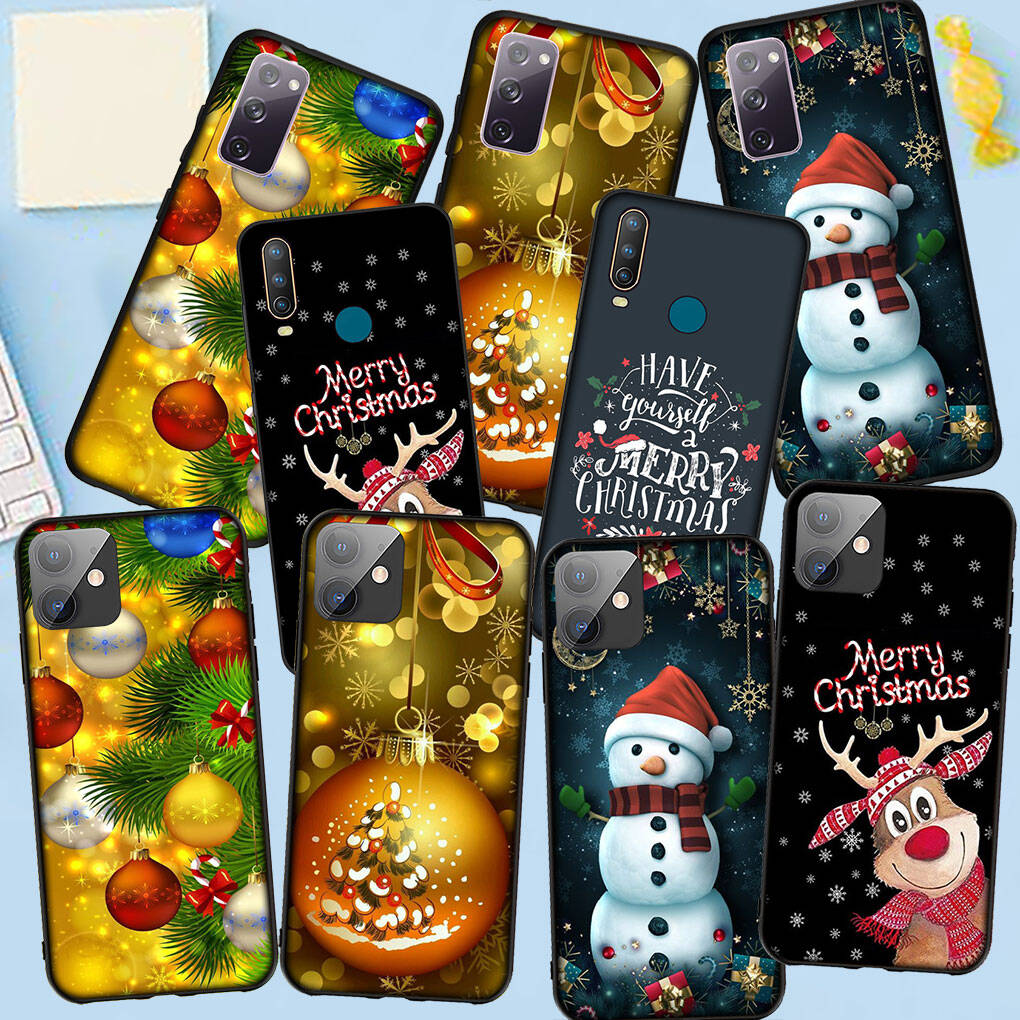 Case for iPhone 17 16 15 Xiaomi Poco F8 F7 X7 X6 M8 C85 C75 C71 Redmi Note 14 13 12 11 Pro Max A3 A4 14C 13C 15C Deer Decoration Merry Christmas Tree