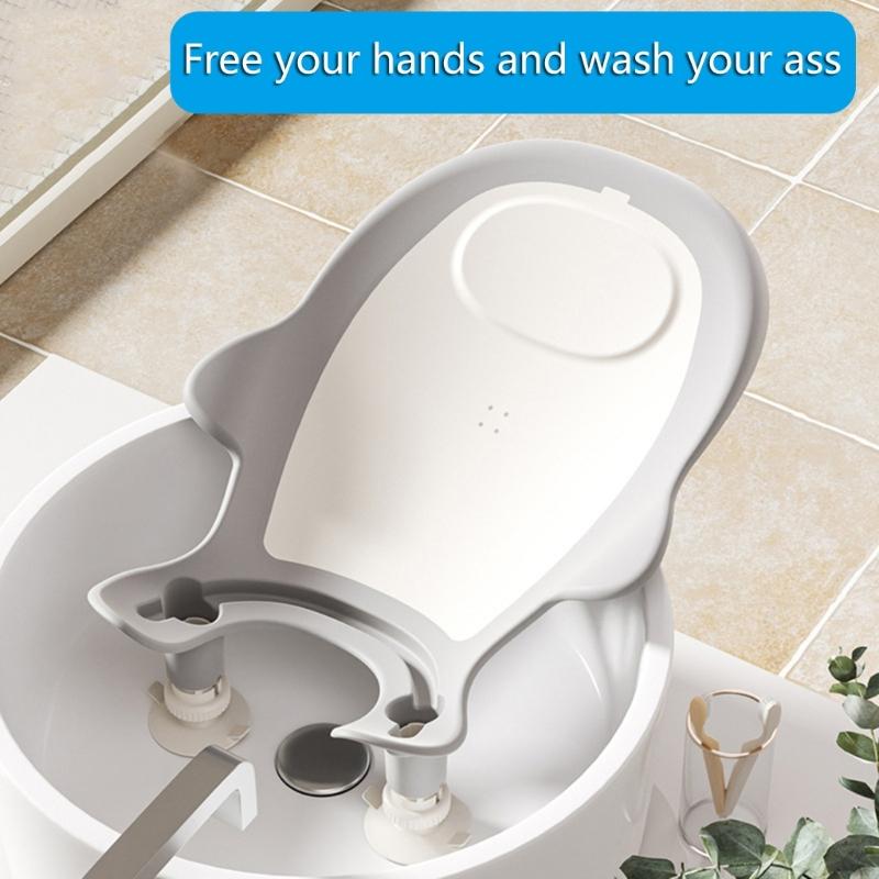 Baby Badewanne Hilfe Tragbare Säuglingsbadstütze Einfache Reinigung Baby Po Waschgestell für Aufsatzbecken Badewanne Tägliche Nutzung