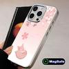 Game GI Miko Silver Plating Magsafe Mobile Phone Case for iPhone 17 16 15 14 13 12 11 Air Pro Max Plus Colorful Cover