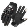 Unisex Summer Breathable Carbon Fiber Motorcycle Gloves with Touchscreen Capability