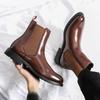 Fashion Luxury Genuine Leather Designer 37~46 Couple Business Formal Ankle Boots for Men Fashion Casual Man Shoes Footwear
