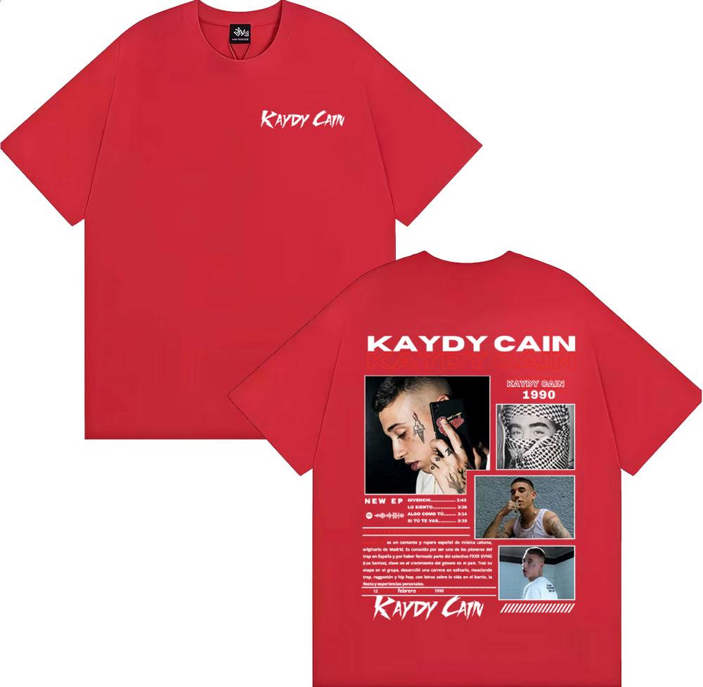 

Rapper Kaydy Cain Album 2026 Graphic T Shirts Unisex Women Fashion Hip Hop Retro Tshirt Cotton Casual Oversized T Shirt Streetwear S
