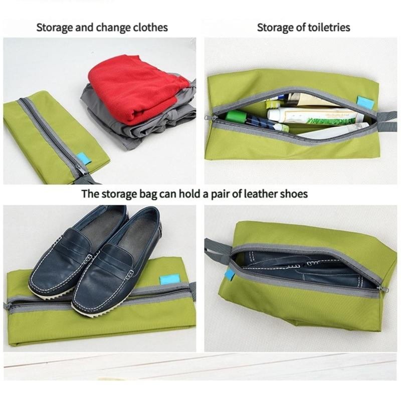 Fabric Storage Bag Various Compartments Portable Organizing Bags Oxford Cloth Texture for Hiking Camping Swimming Needs