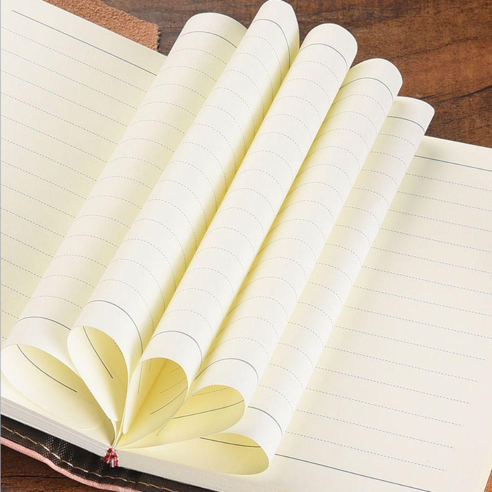 200 Pages A7 Notebook with Lock PU Cover Office Notebook Leather Journal Office