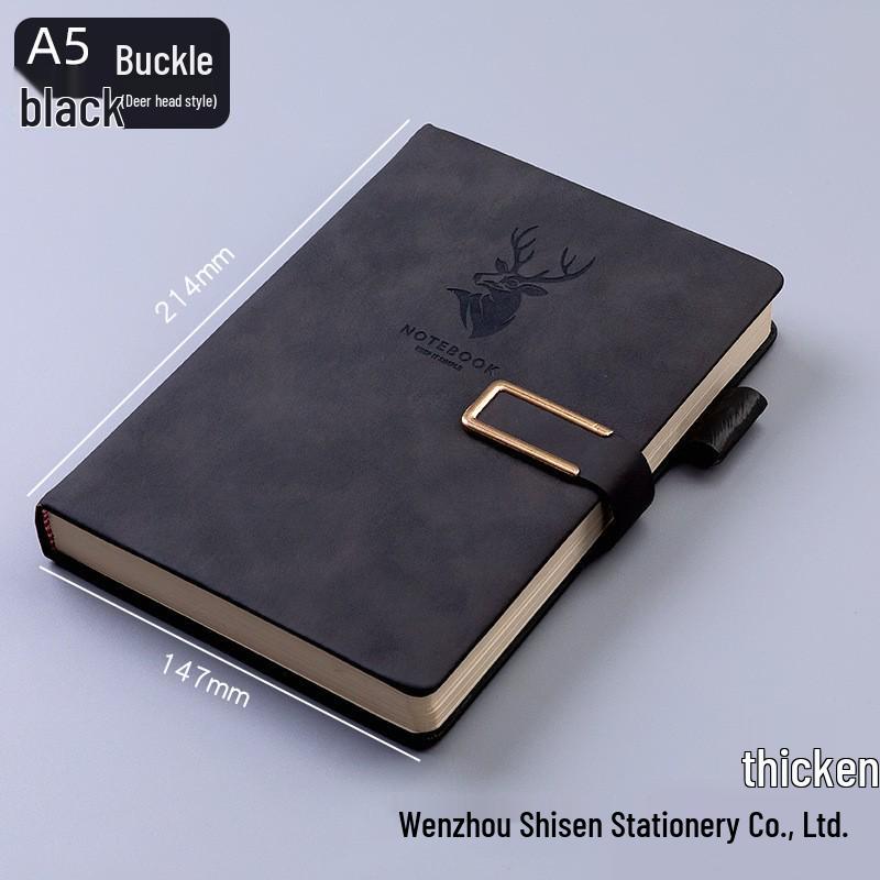 A5 Business Schnallen Notizbuch Set: Benutzerdefinierter Verdickter Notizblock mit Geschenkbox für Büromeetings