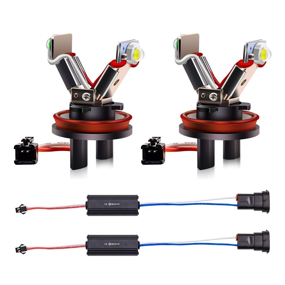 

Aoling E92 Кольцо кальмара H8 Кольцо ангельские глазки LED Совместимо с BMW и Branch 2 Лампы Лампы, Лампы, E90, E91, E87, E60, E90, 6 Вт, Белый, 6500-7000К, Тип,