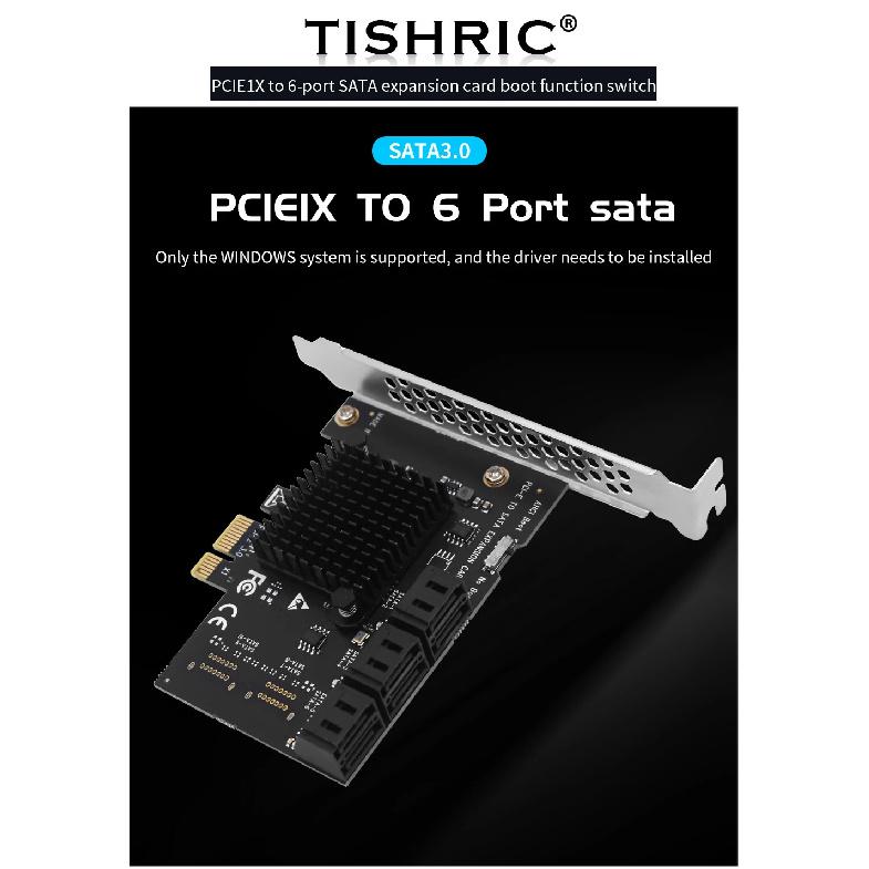 PCIE Sata 1X To 2/6/10/16 Ports SATA3.0 PCI-E Expansion Card Adapter PCI Express Multiplier PCIE3.0 Sata Controller Add On Cards