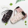 Sun Umbrella Flat Five-Fold Umbrella Women South korea Small Fresh Small Umbrella Sun Protection UV Protection Pocket Umbrella Mini Mori look