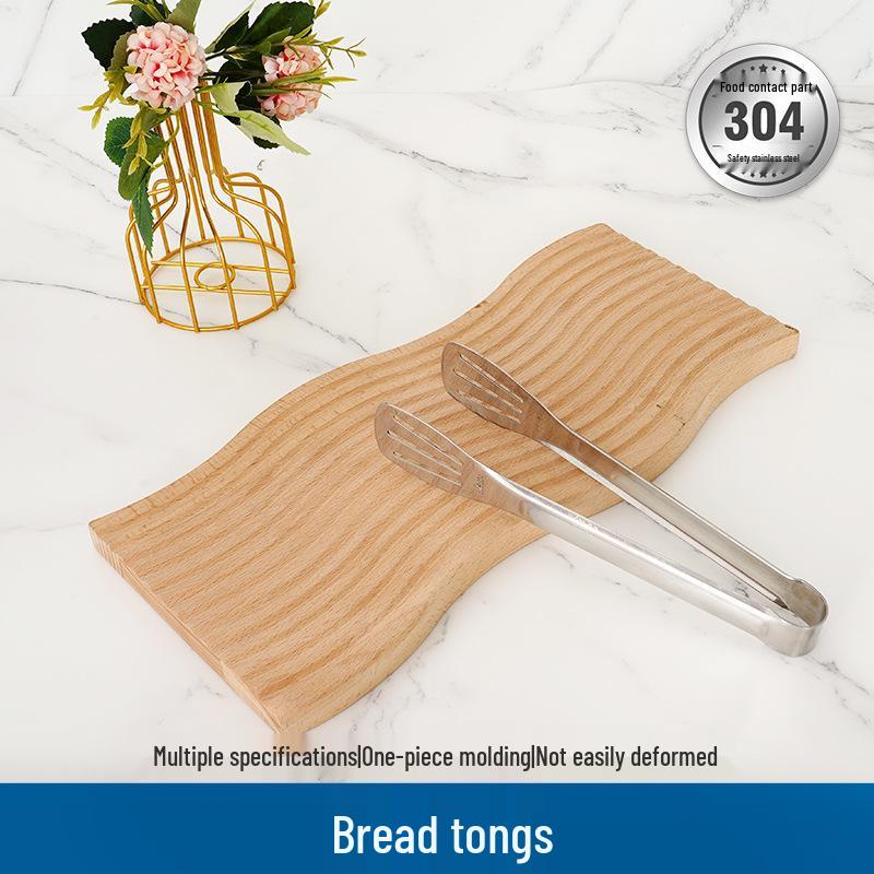 Stainless Steel Anti-Scald Food Tongs for Grilling and Serving