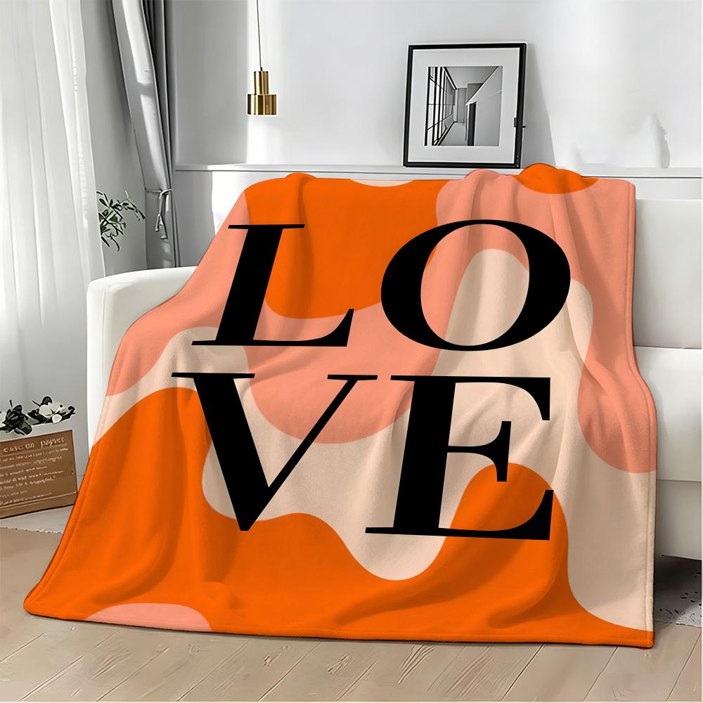Anime Popula Dopamine Throw Lightweight 240G Flannel Blanket Soft Skin-Friendly For Summer Cooling