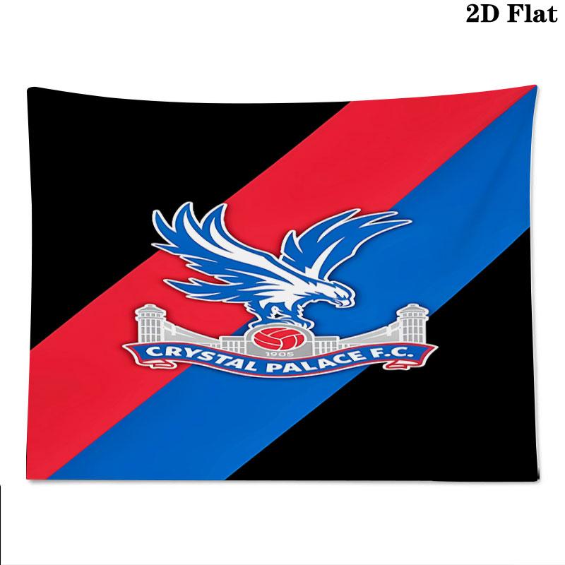 Crystal Palace F.C Wall Tapestry Aesthetic Wall Hanging Printed Fabric Blanket Decorative Tapestries for Bedroom Living Room Home Decor
