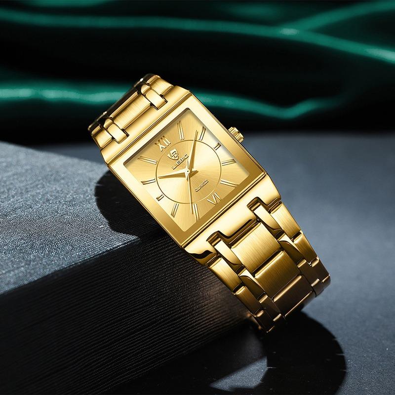 I Quartz Watch Casual Steel Belt Small Square Simple Fashion Quartz Women's Watch Waterproof Square Watch Women