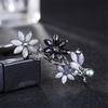 New Korean Colorful Crystal Butterfly Spring Hairpin Zircon Alloy Top Clip Horizontal Clip Elegant Women's Fashion Hair Jewelry