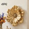 3D Flower Wall Art Resin Decoration Modern Floral Sculpture Living Room Hanging Ornament for Room Home Office