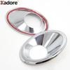 For Renault Koleos 2008 2009 2010 2011 Chrome Car Front Fog Light Lamp Cover Trim Head Foglight Foglamp Bezel Trims Accessories