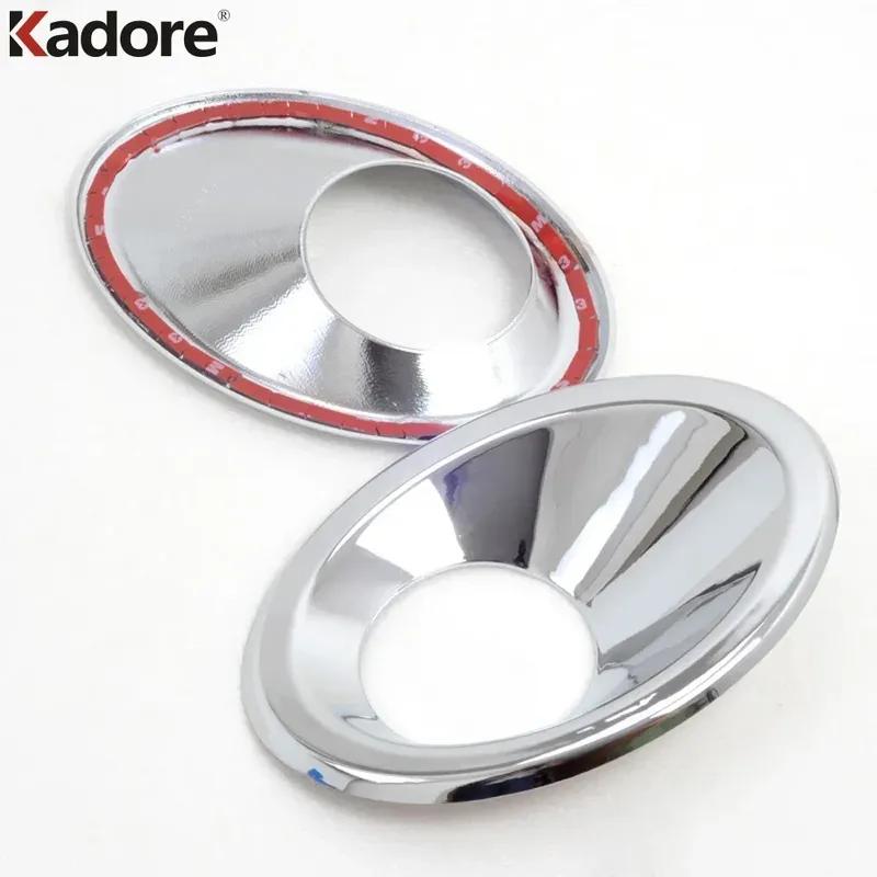 For Renault Koleos 2008 2009 2010 2011 Chrome Car Front Fog Light Lamp Cover Trim Head Foglight Foglamp Bezel Trims Accessories