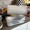 Plastic Tea Bag Storage Box Transparent Dust-proof Straw Storage Box Large Capacity with Lid Cosmetic Storage Box Bedroom