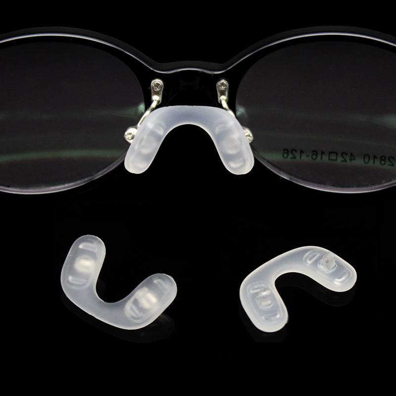4Pcs Non-Slip U-Shaped Silicone Nose Pads-Repair Kits For Glasses Comfortable Soft And Breathable Accessories For Eyeglasses