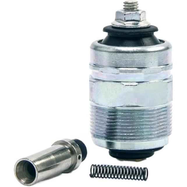 12V 24V Compatible for Diesel Engine Fuel Shut Off Solenoid Valve Injection Pump Switch Oil Cut-Off Value Generator Parts 186F 186FA 178F 192F(12V)