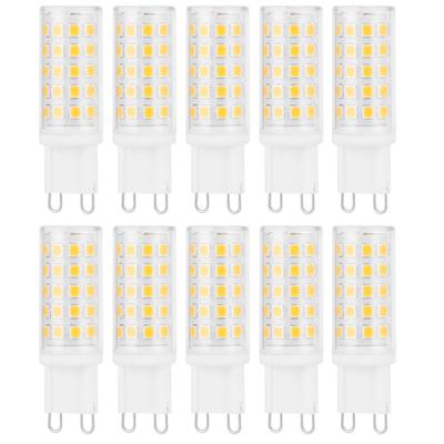 10PCS G9 Base LED Light Bulb 4W 54LED BiPin Bulb for Chandelier Wall Lamp AC100265V Warm White
