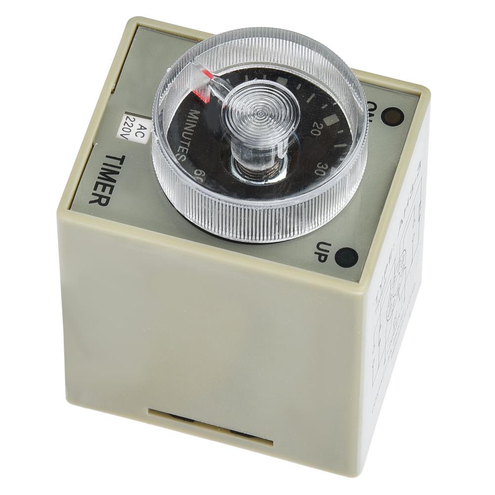 AH3 3 Timer Relay Electronic Type Adjustable Release Delay Timing Relay 8 Pins 60Min(220V)