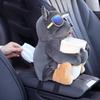 Cute Car Tissue Box Creative Cartoon Car Armrest Box Garbage Can Tissue Bag Multi-functional Auto Interior Storage Decoration