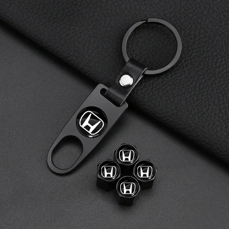 2025 Hot 3D Metal Keychain Car Emblem Keyrings Key Case Car Accessories For Honda Civic XR-V HR-V City Accord Odyssey Spirior CR
