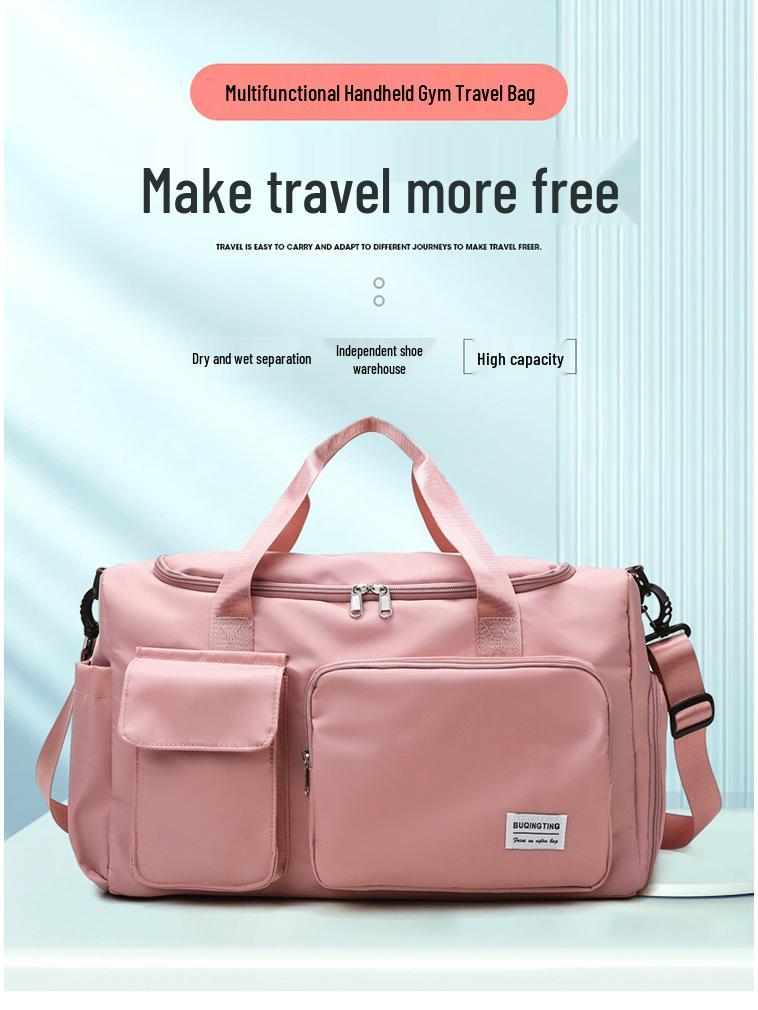 Reise- und Sporttasche mit großem Fassungsvermögen, Nass-/Trockenfach und anpassbarem Logo