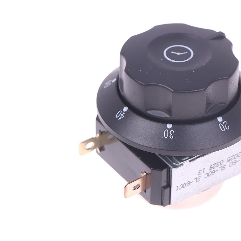 1ks 60/90/120minutový knoflíkový časový spínač pro mikrovlnnou troubu se zvonkem, mechanický časový spínač, díly pro teplou skříň, dezinfekční skříň, troubu