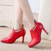 Fashion Autumn New Fashionable Pointed Short Boots Casual High Heels Simple Comfortable Versatile Sexy Ankle Short Boots