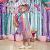 Princess Cape, Colorful Princess Cloak Girls Glittering Princess Dress Up Cape
