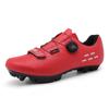 T166 Men's Women's Cycling Shoes Bicycle Rotating Buckle Mountain Lock Highway No Belt Leather Surface Large Size