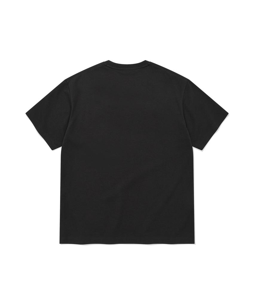 WACKY WILLY Double Kiki Wappen Short Sleeve T-Shirt Black