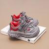 Stylish sneakers for older children2026Spring fleece-lined thickened boys' running shoes and girls' tire-pattern casual shoes