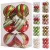Colorful Christmas Ball Ornaments 6cm Christmas Tree Hanging Baubles Seasonal Decorating